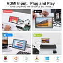 LESOWN P50C Small mini Monitor 5 inch 800x480 HDMI Portable Second Screen for Laptop PC