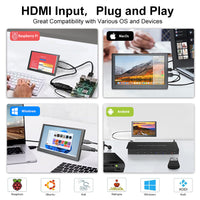 LESOWN P50C Small mini Monitor 5 inch 800x480 HDMI Portable Second Screen for Laptop PC