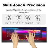 LESOWN P141GPT 14 inch IPS Long Wide Bar Display Touch HDMI USB-C Monitor for PC Speed Aida64 CPU GPU