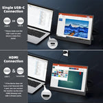 LESOWN P156K UHD 3840x2160 USB C HDMI 4K Touchscreen LCD Monitor 15.6 inch Portable External IPS Secondary Screen Laptop PC Display