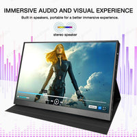 LESOWN P133G 3840x2160 4K UHD 13.3 inch Type-C Monitor IPS LCD HDMI Widescreen Laptop PC Auxiliary Screen Display