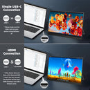 LESOWN P160KHR 16 inch Gaming Monitor 120Hz 2.5K  Display USB-C HDMI 16:10 Ultra Slim Portable Monitor