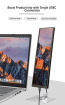 LESOWN P88-T 8.8 inch Long LCD Panel Display Touchscreen 1920x480 Wide Secondary Screen for Window PC