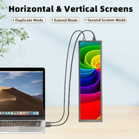 LESOWN P88-T 8.8 inch Long LCD Panel Display Touchscreen 1920x480 Wide Secondary Screen for Window PC
