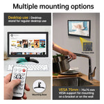 LESOWN N120 Resistive Capacitive Touch Screen Monitor 12 inch 16:10 1280x800 IPS Industrial Embedded