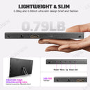 LESOWN P101C 10.1 inch Portable Monitor mini HDMI 1024x600 Portable Display with Speakers for PC Windows