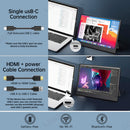 LESOWN P133K 13.3 inch 4K Portable Monitor UHD 3840x2160 IPS LCD Touchscreen VESA Extension Display for XBox PS4/5 Switch PC Laptop