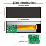 LESOWN M79-A01S Long Bar Screen 7.84 inch Display HDMI USB Powered 400x1280 HD Resolution IPS LCD Panel 500cd/m2 High Brightness Module