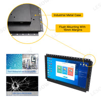 LESOWN E195-C01GBT Embedded Display 19.5'' Open Frame Monitor 1600x900 Touch Monitor with VGA/HDMI/Audio/USB(touch) for Factory Automation