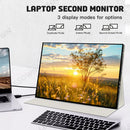 LESOWN P180GPR P180GPTR 18 inch 120Hz Portable USB C HDMI Monitor 1920x1200 Laptop Screen Extender
