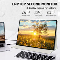 LESOWN P180GPR P180GPTR 18 inch 120Hz Portable USB C HDMI Monitor 1920x1200 Laptop Screen Extender