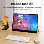 LESOWN P133K 13.3 inch 4K Portable Monitor UHD 3840x2160 IPS LCD Touchscreen VESA Extension Display for XBox PS4/5 Switch PC Laptop