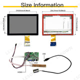 LESOWN M101-B01T Widescreen 10.1 inch Touch Display IPS 1280x800 HD Resolution LVDS HDMI VGA Interface LCD Screen Module for Computer