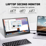LESOWN P125GPS/P125GPT 12.5 inch LCD Portable Monitor USB C HDMI Capacitive Touchs IPS Display for Gaming Computer