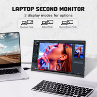 LESOWN P116GPS/P116GPT 11.6 inch Small Portable Monitor Touch FHD 1080P HDMI USB Type C Extend Portable Display