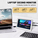 LESOWN P50CW 5-inch Mini Monitor Small White LCD Display: Portable Second Screen for Laptops
