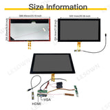 LESOWN M236-A01T Ultra Touch Screen 23.6 inch 1920x1080 Full High Definition Display HDMI VGA LVDS 1000:1 LCD Panel Module for PC Television