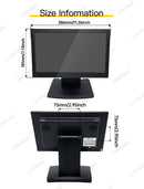 LESOWN N116 Small Size 11.6 inch 1080p Widescreen LCD VGA HDMI VESA Monitor 1366x768 IPS Resistive Touch Display Built-in Speakers