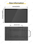 LESOWN N270 27 inch Industrial  Monitor Touch Ultrawide Screen  IPS VGA HDMI USB Input VESA100 Wall Mount Display