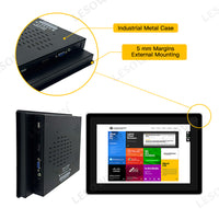 LESOWN E101-C01FET 10.1 Inch 1280x800 IPS LCD Embedded Industrial Monitor Factory Automation Display Panel Mount Display with VGA/HDMI/USB