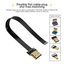 LESOWN Slim Flat FFC Standard HDMI Cable Male to HDMI Female Interface