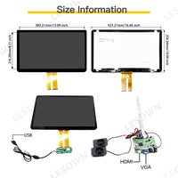 LESOWN M173-A01T Ultra Wide Touch Screen  17.3 inch HDMI VGA 1920x1080 Full HD eDP 30PIN Interface IPS LCD Panel Module External Display