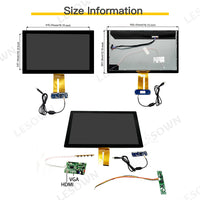 LESOWN M190-B01T 19 inch 1440x900 IPS LCD Capacitive Touch Display HDMI VGA Ultra Wide Screen 1000:1 LVDS Module with Driver Board