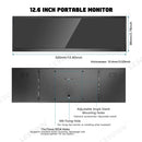 LESOWN P126GPS 12.6 inch Secondary Screen 1920x515 IPS HDMI Bar LCD Monitor