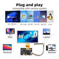 LESOWN M70-A01S M70-A02S 7 inch 1024 x 600 LCD HDMI IPS Screen with Driver Board