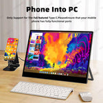 LESOWN P156K UHD 3840x2160 USB C HDMI 4K Touchscreen LCD Monitor 15.6 inch Portable External IPS Secondary Screen Laptop PC Display