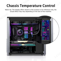 LESOWN P69 6.9 inch Additional Long HDMI Monitor for RPi 1280x480 IPS Bar LCD Display PC Temperature Monitoring Aida64