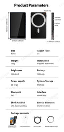 LESOWN P40MB 4 Inch 480x800 IPS LCD Small Wireless Selfie Monitor  Magnetic Phone Vlog Selfie Monitor Screen for iPhone & Android