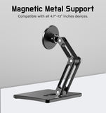 LESOWN Portable Foldable Magnetic Stand Aluminium Alloy Shell Multi-angle Adjustable Metal Stand for 4.7 inch to 13 inch Monitor
