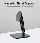 LESOWN Magnetic Portable Metal Support Adjustable Multi-angle Car Navigation Smart Phone Monitor Support Aluminium Alloy Case