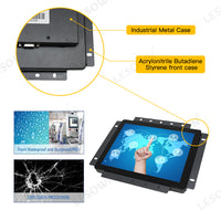 LESOWN E80-G01GBT Industrial Embedded Display 8inch 1024x768 10 Points Open Frame Touchscreen Monitor 4:3 LCD Screen for Factory Automation