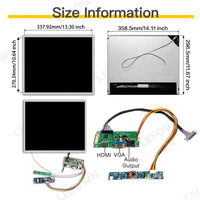 LESOWN M170-B01S 17 inch 1000cd/m2 High Brightness Screen HDMI VGA 1280x1024 LCD Panel WideScreen Display Module for Computer Industry
