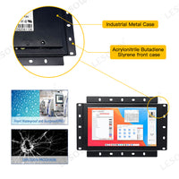 LESOWN E70-G02GBR 7 Inch Open Frame Laptop Touchscreen Monitor Industrial Embedded Display VGA/HDMI/AV/USB(touch) Interface 1024x600 IPS