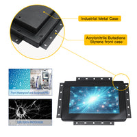 LESOWN E70-C01GBT Compact 7 Inch 800x480 LCD Open Frame Touchscreen Monitor Capacitive Touch Embedded Display 16:9 300cd/m2 60Hz for Laptop