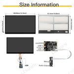 LESOWN M185-B01T 18.5 inch Touch Screen Module USB-C HDMI-compatible FHD 1920x1080 IPS LCD Panel 1200:1 Full Viewing Display for Computer