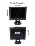 LESOWM N104 10.4 inch VGA Monitor Full HD 1024x768 LCD  Screen VESA Display with Speakers Plastic Shell Black White