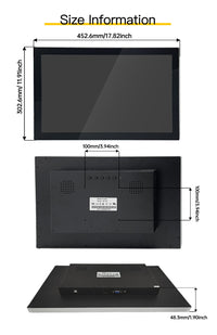LESOWN N190-E03S/N190-E04T 19 inch Widescreen Industrial Monitor VESA 1440x900 HD Capacitive LCD Screen Display
