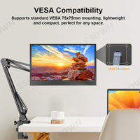LESOWN P125GPS/P125GPT 12.5 inch LCD Portable Monitor USB C HDMI Capacitive Touchs IPS Display for Gaming Computer