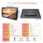 LESOWN E173-C01GBT Open Frame 17.3in Embedded Industrial Panel-Mount Monitor 1080p Touchscreen with VGA/HDMI/Audio/USB(touch) for Laptop
