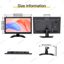 LESOWN N133 Widescreen 13.3 inch Full HD 1920x1080 IPS Screen LCD Monitor Video Input with Speakers