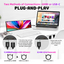 LESOWN P127GHTR 12.7 inch Bar Monitor 2K HDMI Type C IPS Monitor for Stock Market Ticker Display