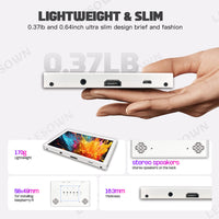 LESOWN P50CW-T mini USB Touch Display HDMI IPS Screen Compact 5 inch PC Laptop Sub White Monitor