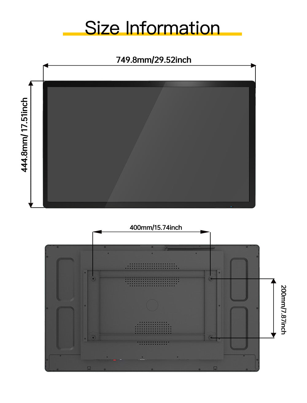 LESOWN N320-E01T/N320-E02T/N320-E03T 32 inch Industrial Display 1920x1080 16:9 Touchscreen VGA HDMI USB VESA100 Monitor