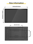 LESOWN N320-E01T/N320-E02T/N320-E03T 32 inch Industrial Display 1920x1080 16:9 Touchscreen VGA HDMI USB VESA100 Monitor