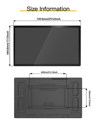 LESOWN N320-E01T/N320-E02T/N320-E03T 32 inch Industrial Display 1920x1080 16:9 Touchscreen VGA HDMI USB VESA100 Monitor