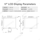 LESOWN M170-A01T 17 inch Touch Display Original LCD Screen 1280x1024 IPS High Resolution HDMI VGA Ports DC12V 2A Module with Driver Board